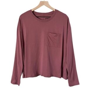 Pact Long Sleeve Cropped  T-shirt